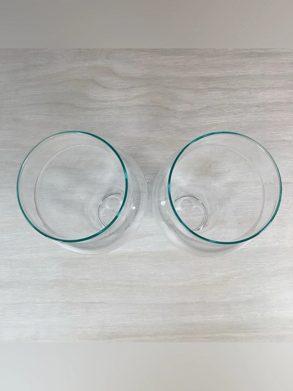 Pair Clear Glass Hurricane Chimney Shades For 3
